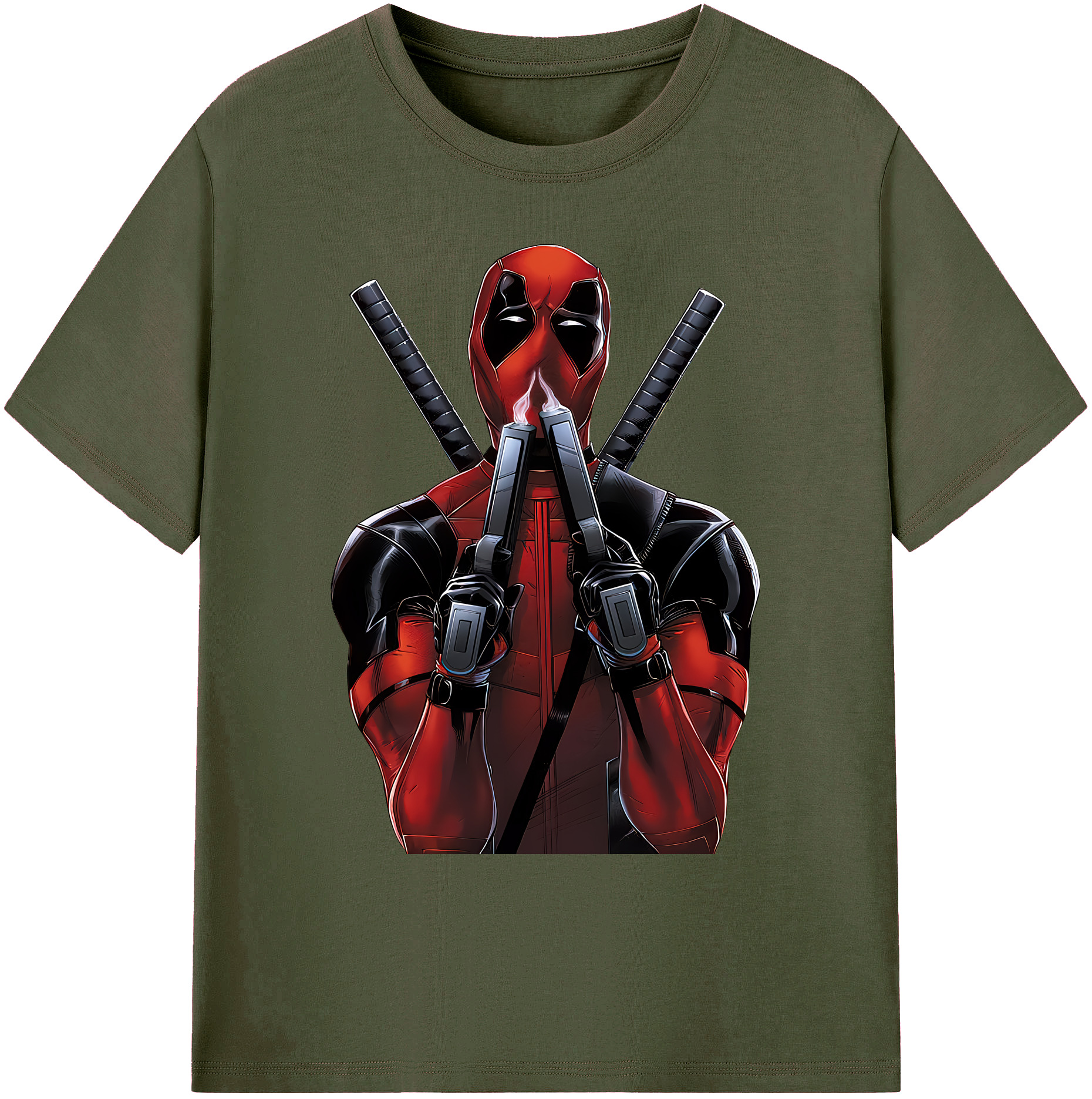 （画像用） Deadpool デッドプール 綿100％ メンズ半袖Tシャツ｜肌触りやわらか＆通気性